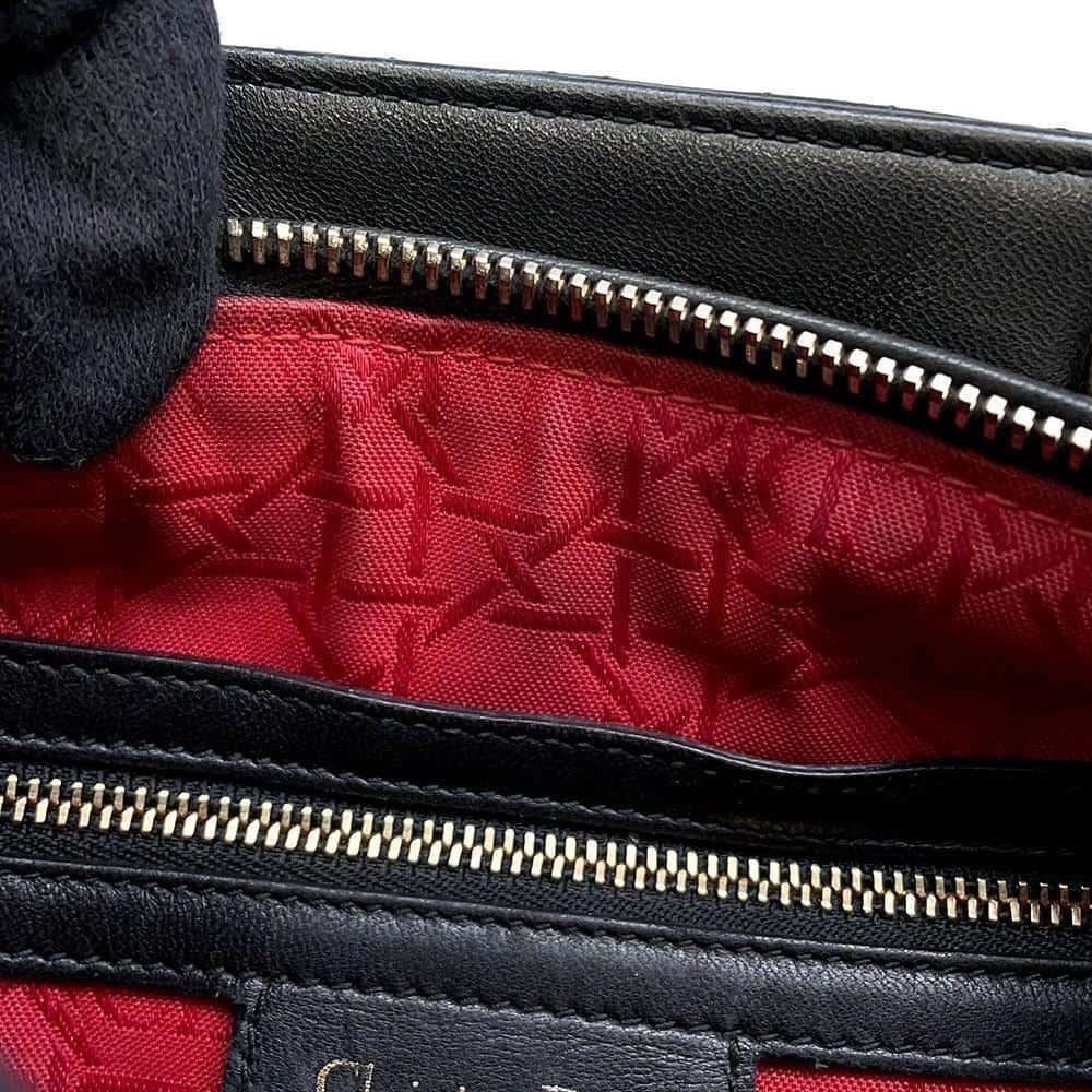 Christian Dior Lady Dior Cannage Shoulder Bag Black - Picture 7 of 11